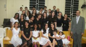 Festa com os Adolescentes encerra com muitos Batizados no Espírito Santo no Setor 35 Anitápolis.