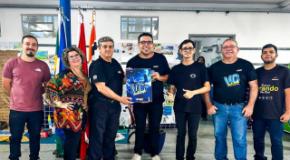 Equipe da Rádio 107,5 apresenta o Concurso “Você PODCAST” da ACAERT na Escola Anaburgo 