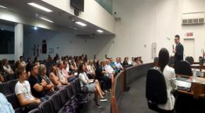 Representantes da IEADJO falam sobre a Páscoa em evento para servidores da CVJ