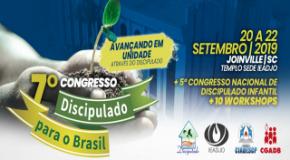 DISCIPULADO PARA O BRASIL: 7º Congresso acontece de 20 a 22 de setembro na IEADJO