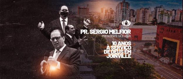 Pastor Sérgio Melfior: 10 anos à serviço de Deus em Joinville Pastor Sérgio Melfior: 10 anos à serviço de Deus em Joinville