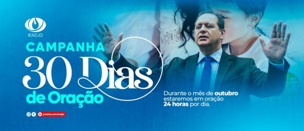 IEADJO promove 30 dias de oração 