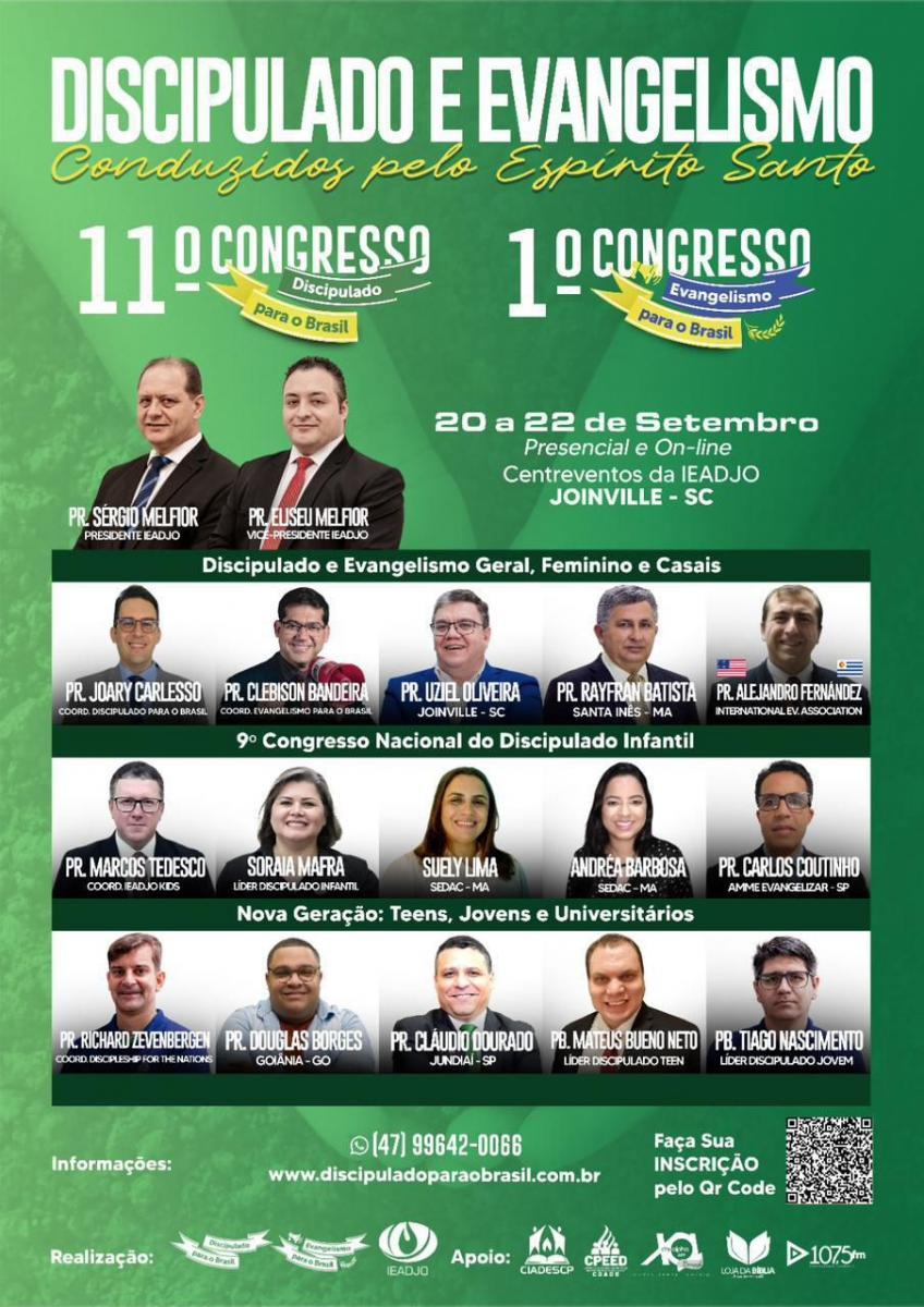 11º Congresso Discipulado para o Brasil e 1º Congresso Evangelismo para o Brasil