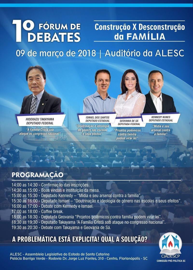 Fórum de Debates sobre Ideologia de Gênero - Março 2018