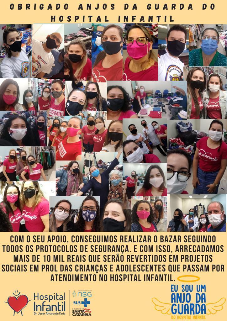 UFADVILLE presta serviço voluntário ao Hospital Infantil de Joinville - Setembro 2021